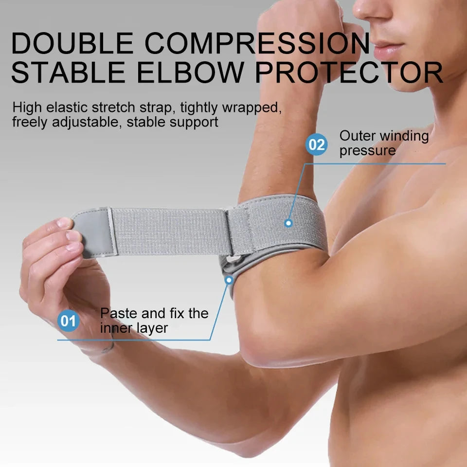 1Pcs Elbow Braces for Tendonitis,Tennis Golf Elbow Forearm Brace Strap and Compression Pad,Wraps Elbow Support Band Relieve Pain