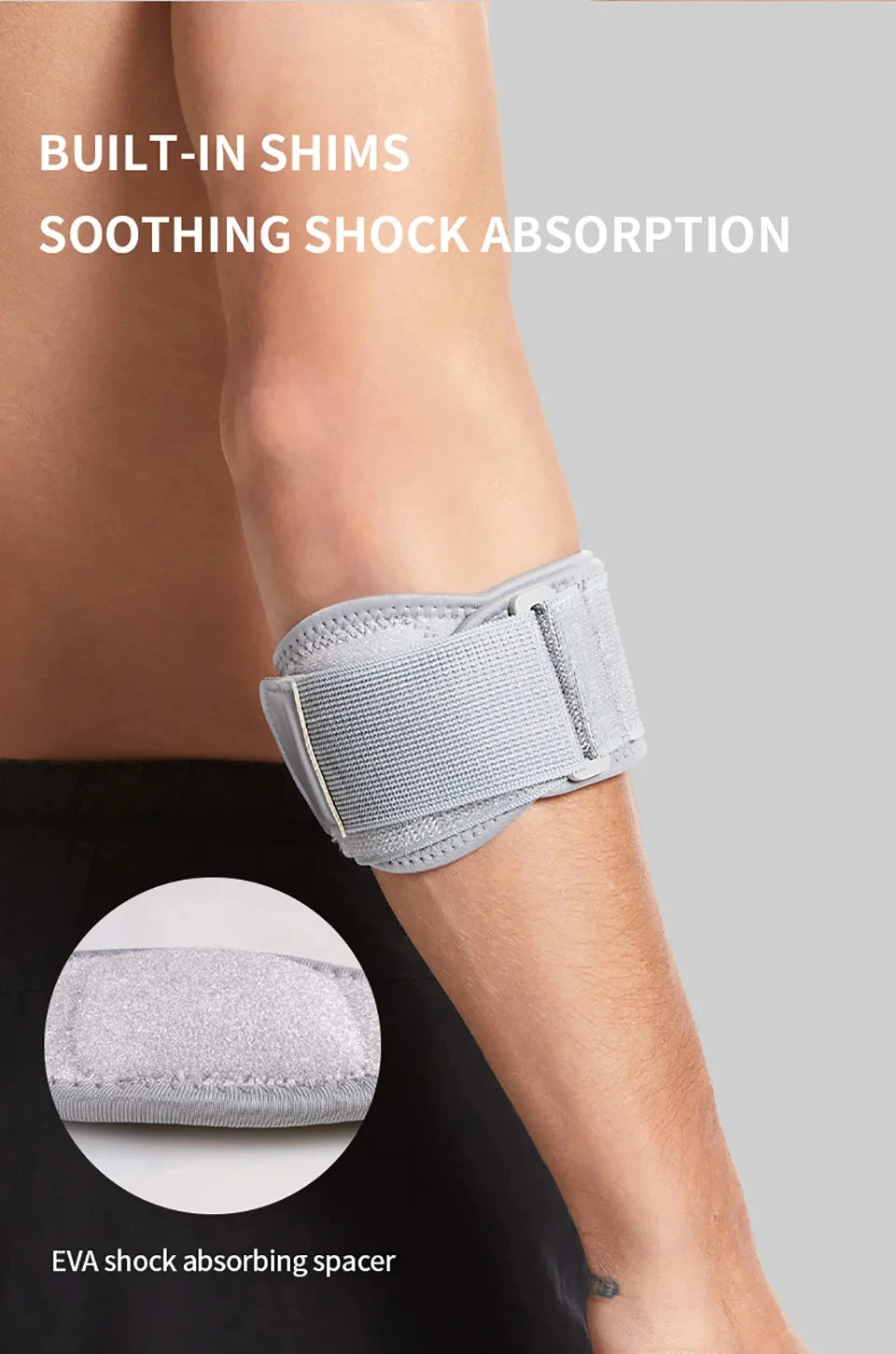 1Pcs Elbow Braces for Tendonitis,Tennis Golf Elbow Forearm Brace Strap and Compression Pad,Wraps Elbow Support Band Relieve Pain